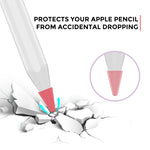 Conjunto de 8 Peças de Tampas Universais de Silicone para Ponta de Apple Pencil 1 / 2, Cores Misturadas, Mulheres, Homens