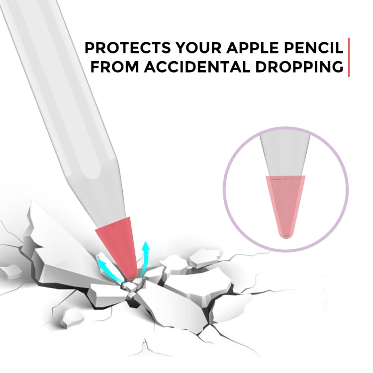 Conjunto de 8 Peças de Tampas Universais de Silicone para Ponta de Apple Pencil 1 / 2, Cores Misturadas, Mulheres, Homens