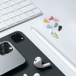 Conjunto de 8 Peças de Tampas Universais de Silicone para Ponta de Apple Pencil 1 / 2, Cores Misturadas, Mulheres, Homens