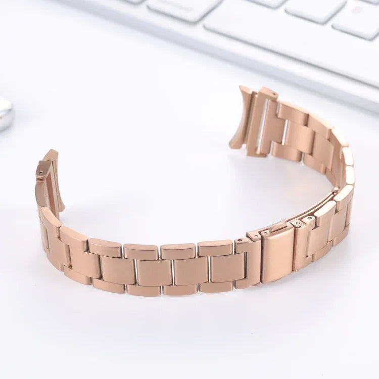 Correia de Relógio de Aço Pequena com Três Contas para Cintura, Para Samsung Galaxy Watch4 40mm / 44mm