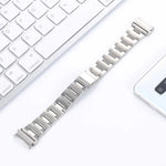 Correia de Relógio de Aço Pequena com Três Contas para Cintura, Para Samsung Galaxy Watch4 40mm / 44mm