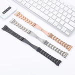Correia de Relógio de Aço Pequena com Três Contas para Cintura, Para Samsung Galaxy Watch4 40mm / 44mm