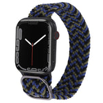 Correia trançada em nylon para Apple Watch Series, 7 41mm / 6&SE&5&4 40mm / 3&2&1 38mm