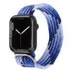 Correia trançada em nylon para Apple Watch Series, 7 41mm / 6&SE&5&4 40mm / 3&2&1 38mm