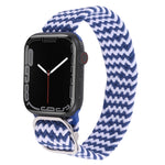 Correia trançada em nylon para Apple Watch Series, 7 41mm / 6&SE&5&4 40mm / 3&2&1 38mm