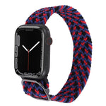 Correia trançada em nylon para Apple Watch Series, 7 41mm / 6&SE&5&4 40mm / 3&2&1 38mm