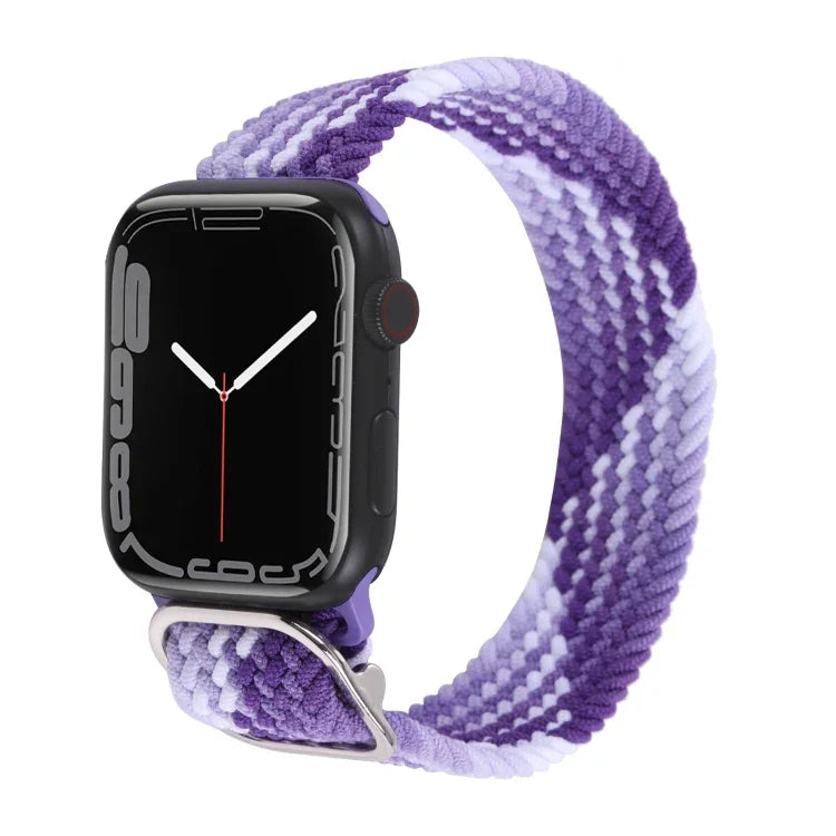 Pulseira Trançada de Nylon para Apple Watch Series, 7 45mm / 6&SE&5&4 44mm / 3&2&1 42mm