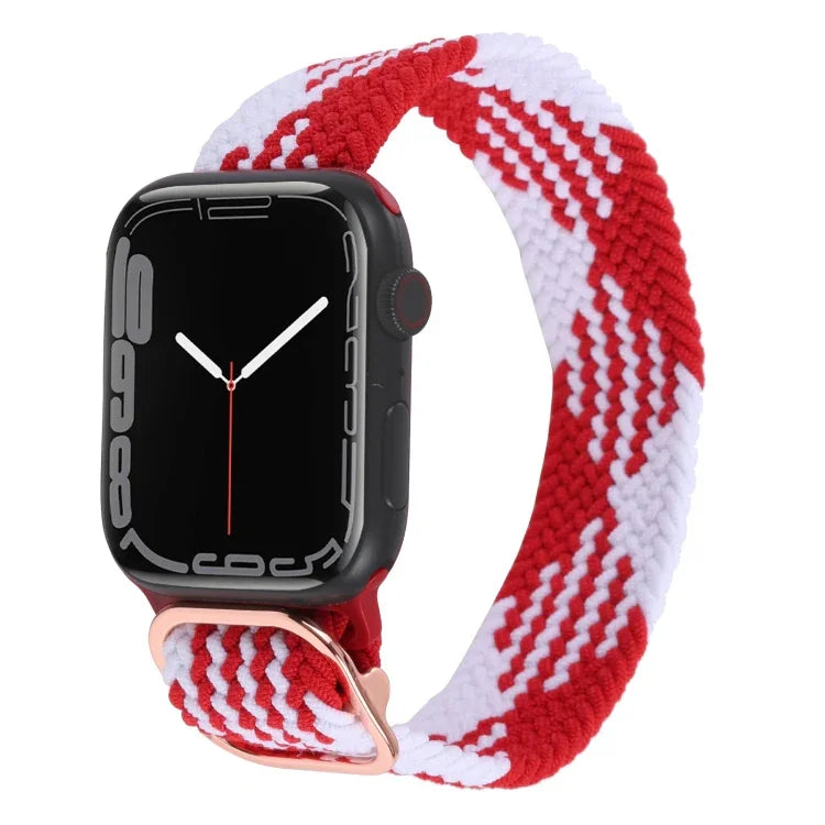 Pulseira Trançada de Nylon para Apple Watch Series, 7 45mm / 6&SE&5&4 44mm / 3&2&1 42mm