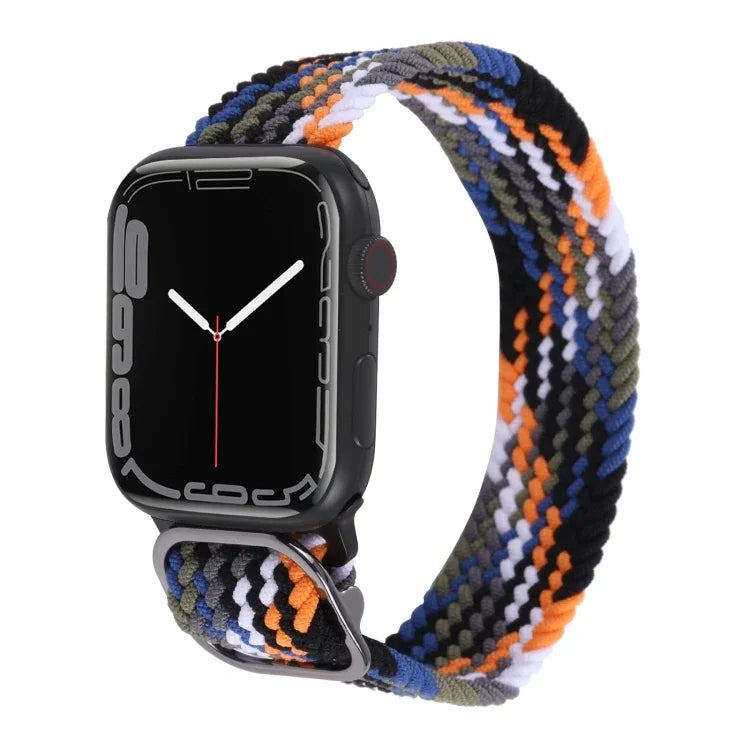 Pulseira Trançada de Nylon para Apple Watch Series, 7 45mm / 6&SE&5&4 44mm / 3&2&1 42mm