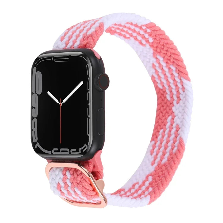 Pulseira Trançada de Nylon para Apple Watch Series, 7 45mm / 6&SE&5&4 44mm / 3&2&1 42mm