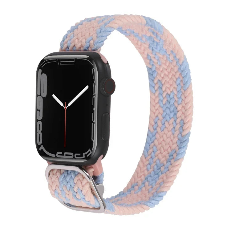 Pulseira Trançada de Nylon para Apple Watch Series, 7 45mm / 6&SE&5&4 44mm / 3&2&1 42mm