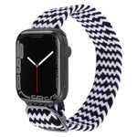 Pulseira Trançada de Nylon para Apple Watch Series, 7 45mm / 6&SE&5&4 44mm / 3&2&1 42mm