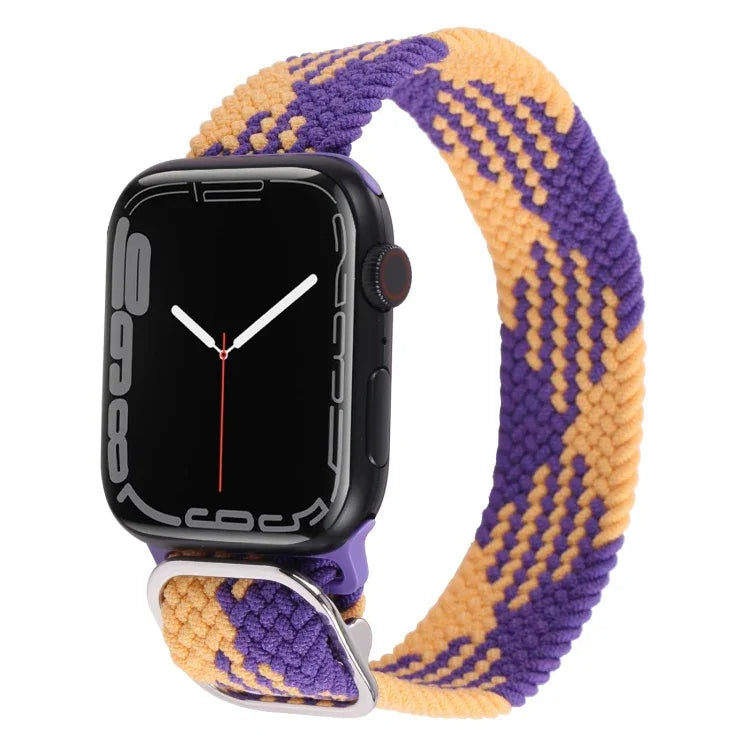 Pulseira Trançada de Nylon para Apple Watch Series, 7 45mm / 6&SE&5&4 44mm / 3&2&1 42mm
