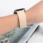 Pulseira Magnética em Silicone Líquido Mutural para Apple Watch Series, 7 41mm / 6&SE&5&4 40mm / 3&2&1 38mm, 7 45mm / 6&SE&5&4 44mm / 3&2&1 42mm