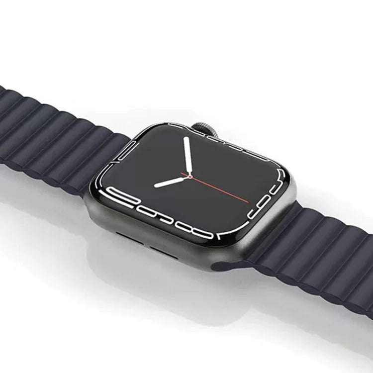 Pulseira Magnética em Silicone Líquido Mutural para Apple Watch Series, 7 41mm / 6&SE&5&4 40mm / 3&2&1 38mm, 7 45mm / 6&SE&5&4 44mm / 3&2&1 42mm