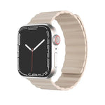 Pulseira Magnética em Silicone Líquido Mutural para Apple Watch Series, 7 41mm / 6&SE&5&4 40mm / 3&2&1 38mm, 7 45mm / 6&SE&5&4 44mm / 3&2&1 42mm
