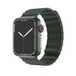 Pulseira Magnética em Silicone Líquido Mutural para Apple Watch Series, 7 41mm / 6&SE&5&4 40mm / 3&2&1 38mm, 7 45mm / 6&SE&5&4 44mm / 3&2&1 42mm