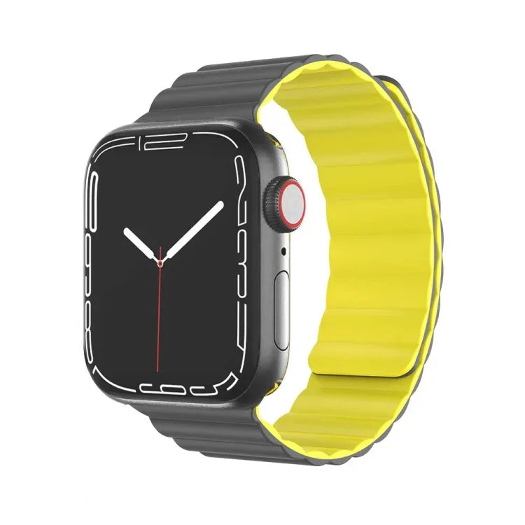 Pulseira Magnética em Silicone Líquido da Série Mutural Moran para Apple Watch Series, 7 41mm / 6&SE&5&4 40mm / 3&2&1 38mm, 7 45mm / 6&SE&5&4 44mm / 3&2&1 42mm