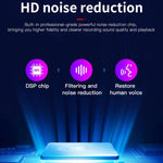 Gravador de Voz Inteligente Q37 com Redução de Ruído HD, 4GB, 8GB, 16GB, 32GB