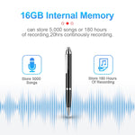 Caneta Gravadora Digital Inteligente Q90 com Redução de Ruído HD, 4GB, 8GB, 16GB, 32GB