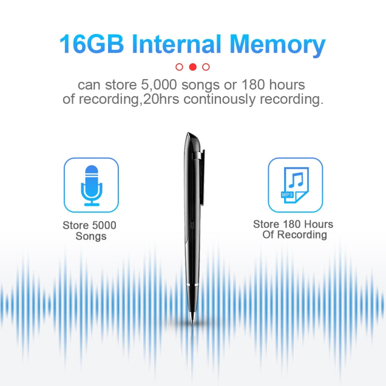 Caneta Gravadora de Conferências Q9 com IA, Redução de Ruído em Alta Definição e Controlo de Voz, 4GB, 8GB, 16GB, 32GB