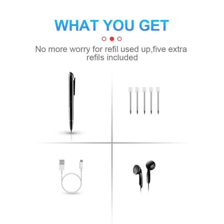 Caneta Gravadora de Conferências Q9 com IA, Redução de Ruído em Alta Definição e Controlo de Voz, 4GB, 8GB, 16GB, 32GB