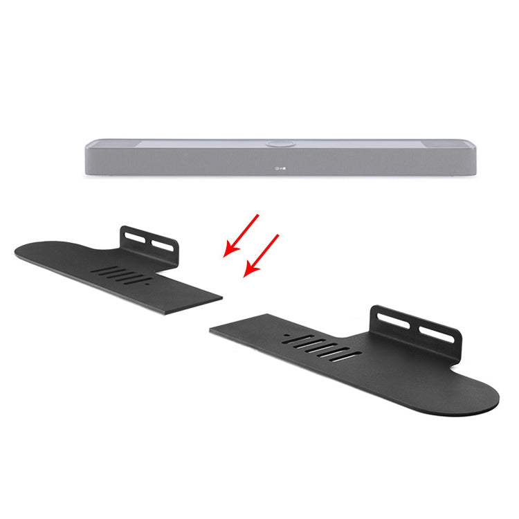 Suporte de Parede para Barra de Som Dividida, Para Xiaomi Redmi Speaker, Para Xiaodu Soundbar, Para JY AUDIO A9K, Para HiVi K1000, Para Coocaa Live-1 / Live-2 / Live-3, Para KEF HTF7003, Para DALI Katch One, Para Ibass 9100K