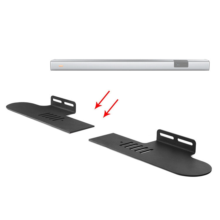 Suporte de Parede para Barra de Som Dividida, Para Xiaomi Redmi Speaker, Para Xiaodu Soundbar, Para JY AUDIO A9K, Para HiVi K1000, Para Coocaa Live-1 / Live-2 / Live-3, Para KEF HTF7003, Para DALI Katch One, Para Ibass 9100K