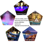 LED Stainless Steel Wall-mounted Pool Light Landscape Underwater Light, 6W, 9W, 12W, 18W, 24W, 36W, 54W