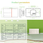 Termostato Inteligente para Aquecimento Doméstico BHT-005-GC 220V AC 3A para Caixa EU, Controlo de Caldeira com Sensor Interno Apenas, BHT-005-GC