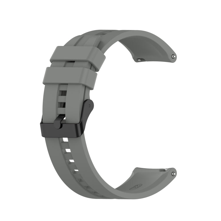 Silicone Black Buckle Watchband, For Huawei Watch GT 3 46mm/GT Runner, For Huawei Watch GT 3 42mm