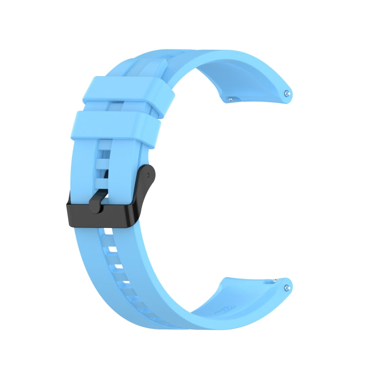 Silicone Black Buckle Watchband, For Huawei Watch GT 3 46mm/GT Runner, For Huawei Watch GT 3 42mm
