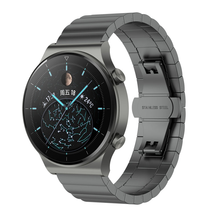 One-bead Steel Watchband, For Huawei Watch GT 3 46mm/GT Runner, For Huawei Watch GT 3 42mm