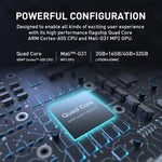 Projetor Inteligente P11 854x480 DLP com Controlo Remoto Infravermelho, Android 9.0, 4GB+32GB, Ficha UE, Ficha US, Ficha UK, Ficha AU