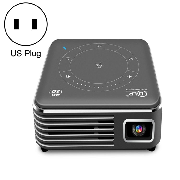 Projetor Inteligente P11 854x480 DLP com Controlo Remoto Infravermelho, Android 9.0, 4GB+32GB, Ficha UE, Ficha US, Ficha UK, Ficha AU