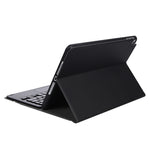 A07B-A Capa de Couro para Teclado Bluetooth com Teclas Quadradas e Textura de Pele de Cordeiro com Controlo Tátil para iPad, Para iPad 9,7 2018 & 2017 / Pro 9,7 polegadas / Air 2, Para iPad Pro 10,5 polegadas / 10,2 2021 & 2020 & 2019 / Air 3