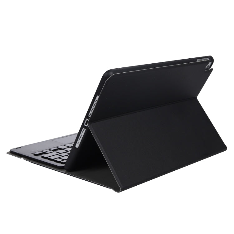 A07B-A Capa de Couro para Teclado Bluetooth com Teclas Quadradas e Textura de Pele de Cordeiro com Controlo Tátil para iPad, Para iPad 9,7 2018 & 2017 / Pro 9,7 polegadas / Air 2, Para iPad Pro 10,5 polegadas / 10,2 2021 & 2020 & 2019 / Air 3