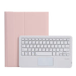 A07B-A Capa de Couro para Teclado Bluetooth com Teclas Quadradas e Textura de Pele de Cordeiro com Controlo Tátil para iPad, Para iPad 9,7 2018 & 2017 / Pro 9,7 polegadas / Air 2, Para iPad Pro 10,5 polegadas / 10,2 2021 & 2020 & 2019 / Air 3
