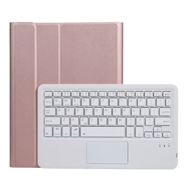 A07B-A Capa de Couro para Teclado Bluetooth com Teclas Quadradas e Textura de Pele de Cordeiro com Controlo Tátil para iPad, Para iPad 9,7 2018 & 2017 / Pro 9,7 polegadas / Air 2, Para iPad Pro 10,5 polegadas / 10,2 2021 & 2020 & 2019 / Air 3