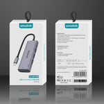 Estação de ancoragem HUB multifunções amalink 95119D Type-C / USB-C para 4 portas USB + PD 3.0, 95119D