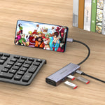 HUB multifunções amalink 95123D Type-C / USB-C para HDMI + 3 portas USB + PD 3.0, 95123D