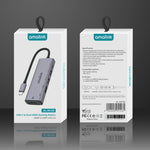 HUB multifunções amalink 95126 Type-C / USB-C para HDMI duplo + 2 portas USB + PD 3.0, 95126