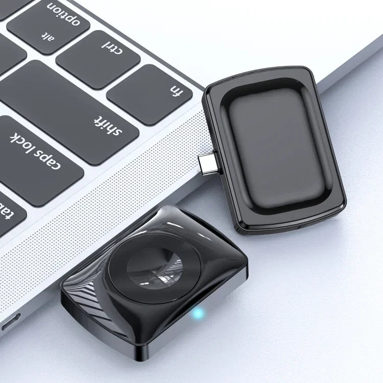 Carregador Sem Fios Duplo para Auriculares e Relógio com Interface Tipo-C JJT-997 para AirPods & iWatch