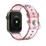 Pulseira de Silicone Transparente e Colorida para Apple Watch Series, 7 45mm / 6 & SE & 5 & 4 44mm / 3 & 2 & 1 42mm, 7 41mm / 6 & SE & 5 & 4 40mm / 3 & 2 & 1 38mm