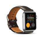 Bracelete de Relógio em Pele de Vaca Retro com Cera de Óleo, Para Apple Watch Série, Para Apple Watch Série 5
