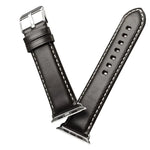 Bracelete de Relógio em Pele de Vaca Retro com Cera de Óleo, Para Apple Watch Série, Para Apple Watch Série 5