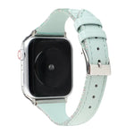 Bracelete de Relógio em Pele Genuína com Risca de Costura, Para Apple Watch Série, Para Apple Watch Série 5