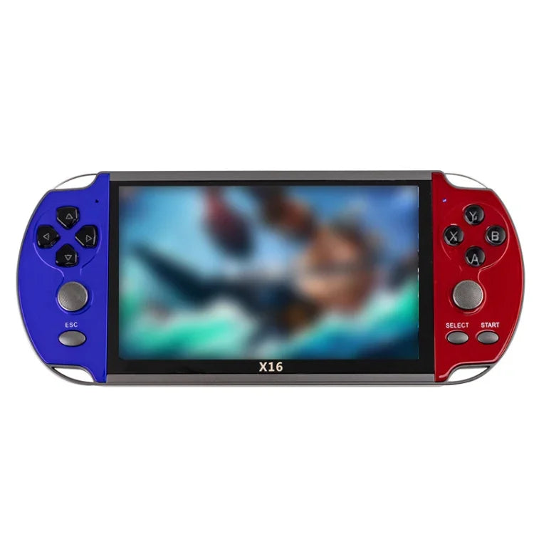 Consola de Jogos Clássica Portátil X16 com Ecrã de 6,5 polegadas e Memória de 8GB, X16 8GB 6,5 polegadas