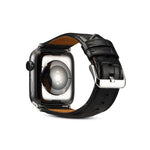 Correia de Relógio em Pele de Vaca com Textura de Crocodilo, Para Apple Watch Series, Para Apple Watch Series 5