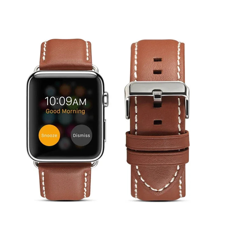 Correia de Relógio em Pele Genuína Ecológica, Para Apple Watch Series, Para Apple Watch Series 5